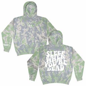 PlanBri Uncut SLEEP WHEN YOU'RE DEAD TIE DYE HOODIE